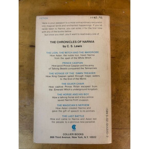 Lion, the Witch and the Wardrobe by C. S. Lewis (1970, Trade Paperback) (5732) - Picture 6 of 8